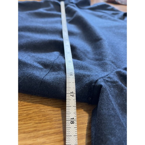 Theory Navy Wool Flannel Long Sleeve Mini Dress Size 6 - Picture 9 of 9